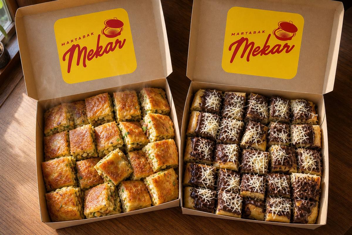 2 porsi martabak, 28-30 potong